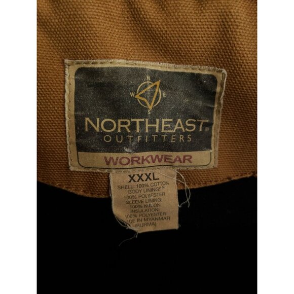 Northeast Outfitters Mens Size XXXL Insulated Work Jacket Sand - Picture 2 of 7